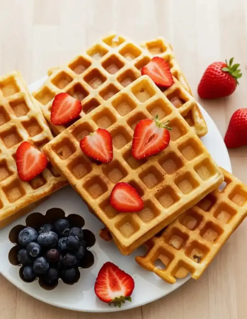Gluten Free Waffles Recipe 11 Gluten free waffles recipe with fresh strawberries and blueberries