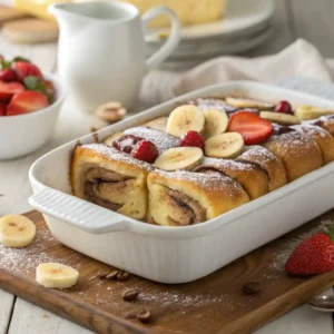 Nutella French Toast Casserole