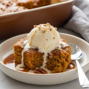 Pumpkin Pecan Cobbler