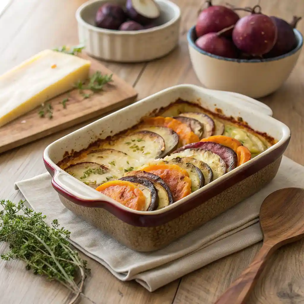 Cheesy Root Vegetable Gratin: A Joyful Classic 4 cheesy root vegetable gratin