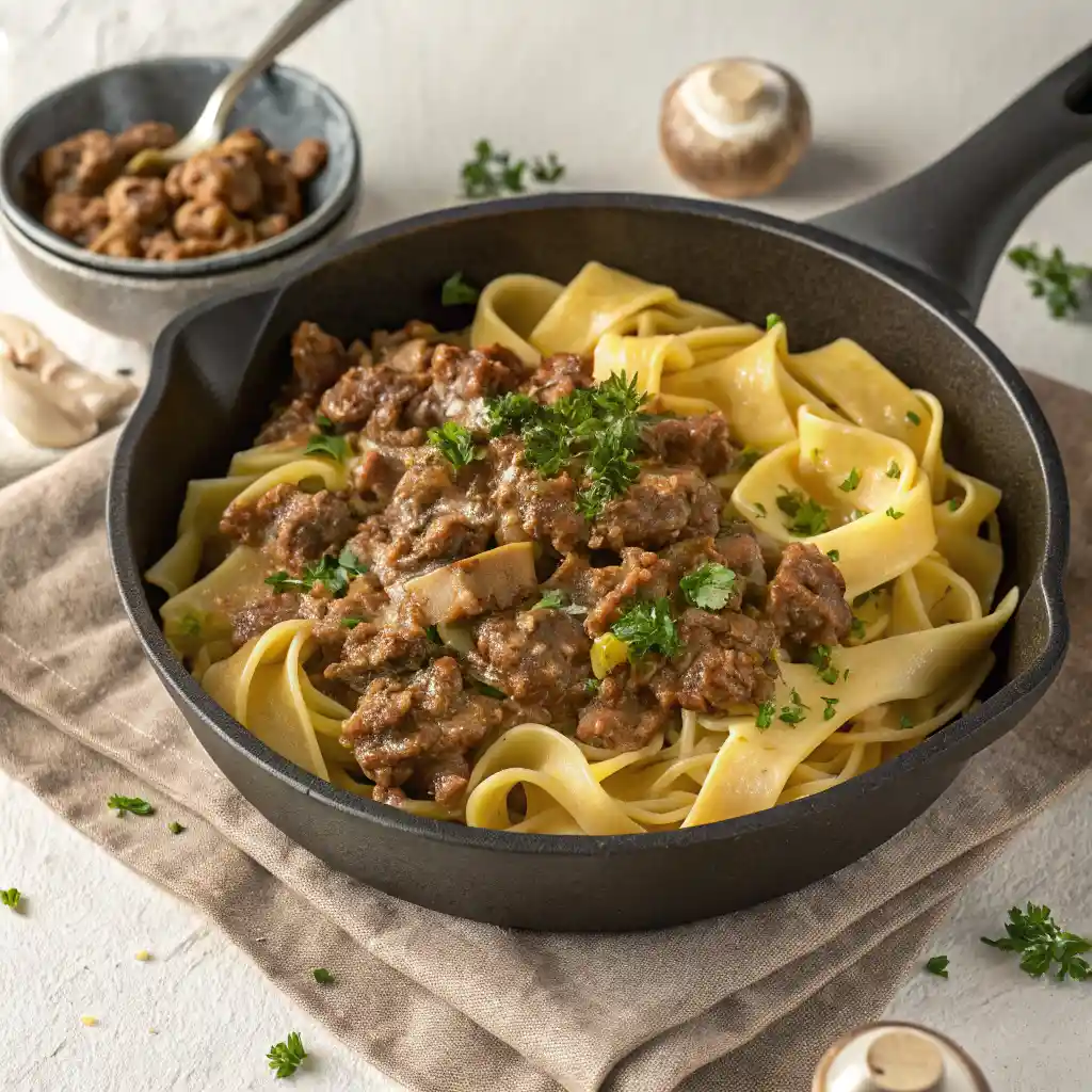 Beef Stroganoff with Ground Beef