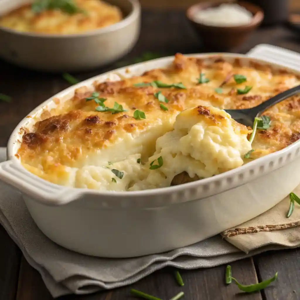 Delicious Cheesy Mashed Potatoes 3 Cheesy Mashed Potatoes