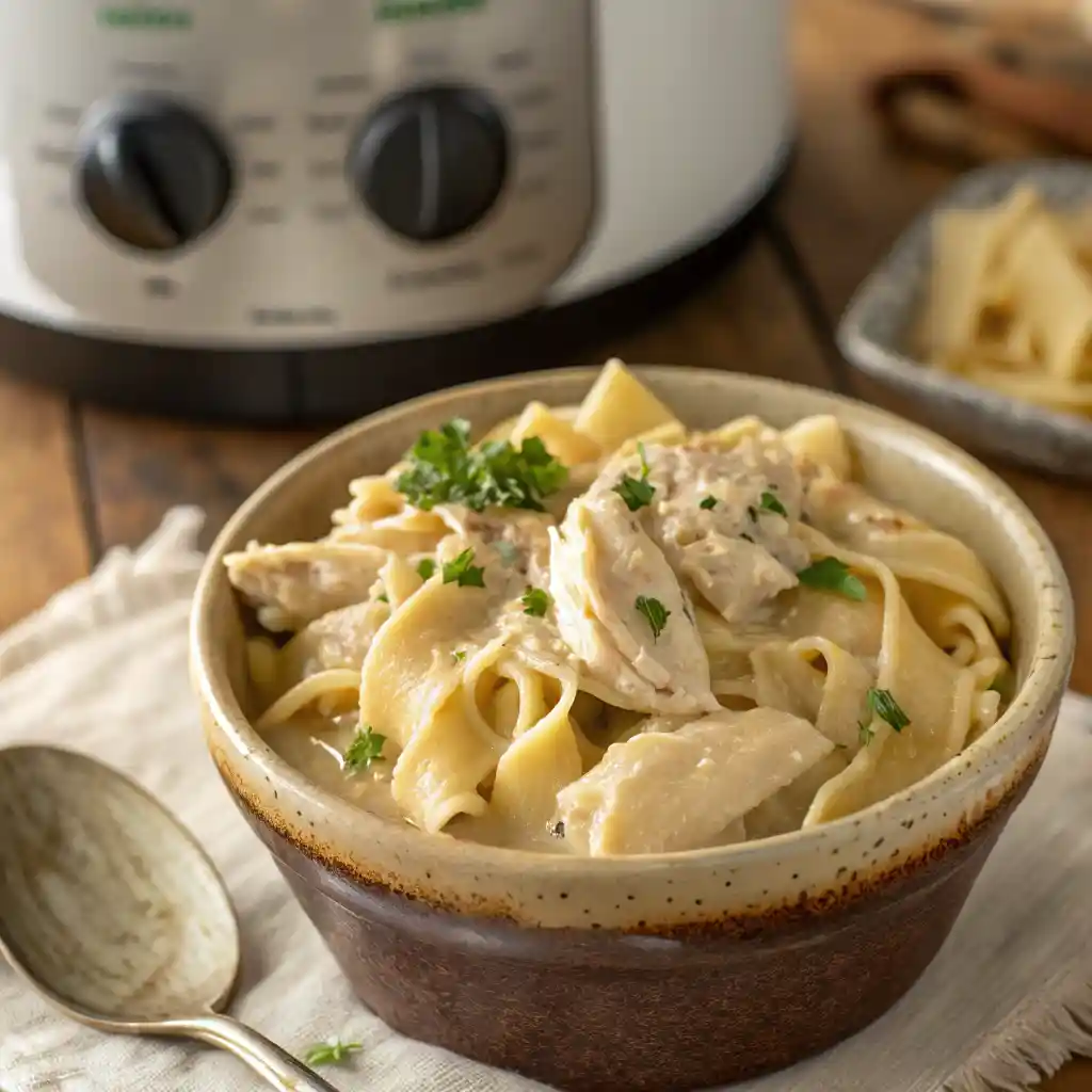 Crockpot Chicken and Noodles
