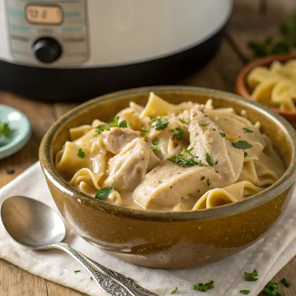 Crockpot Chicken and Noodles