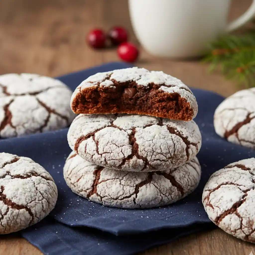 Gingerbread Crinkle Cookies