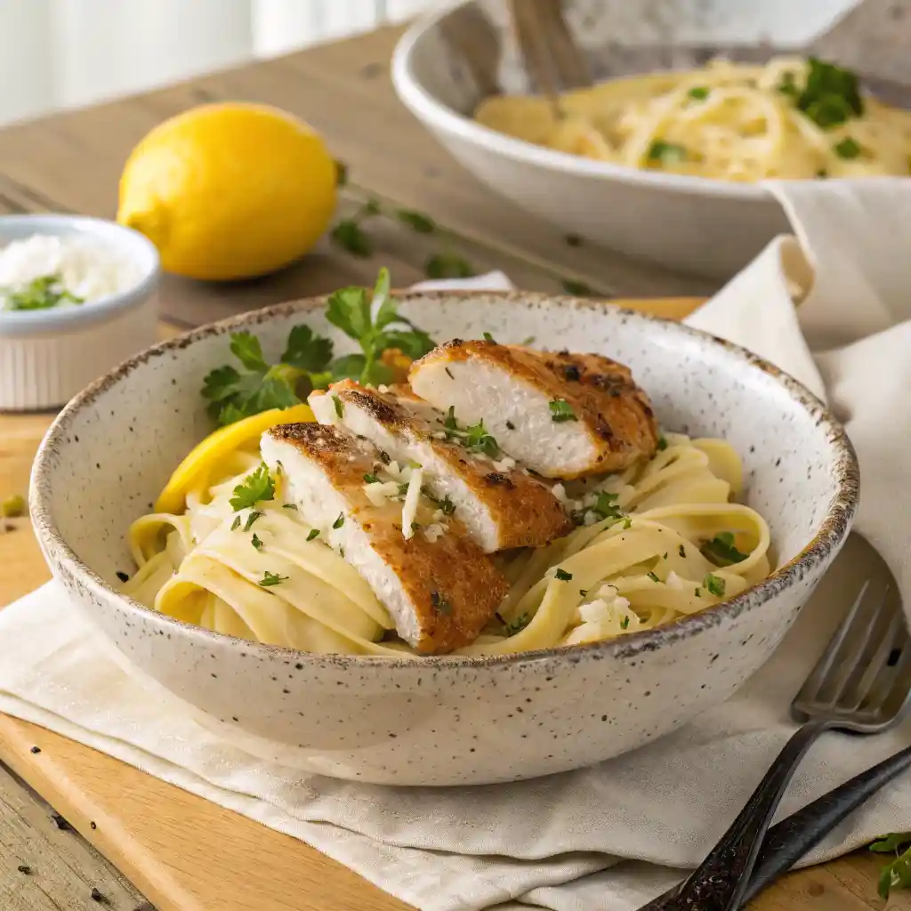 Lemon Garlic Chicken Pasta