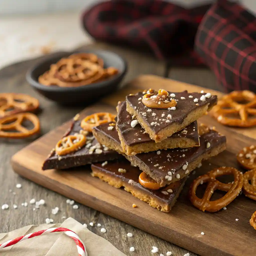 Salted Caramel Pretzel Bark