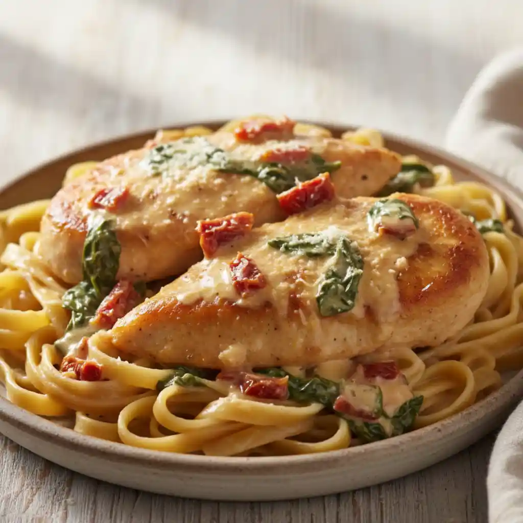 Tuscan Chicken Crockpot recipe