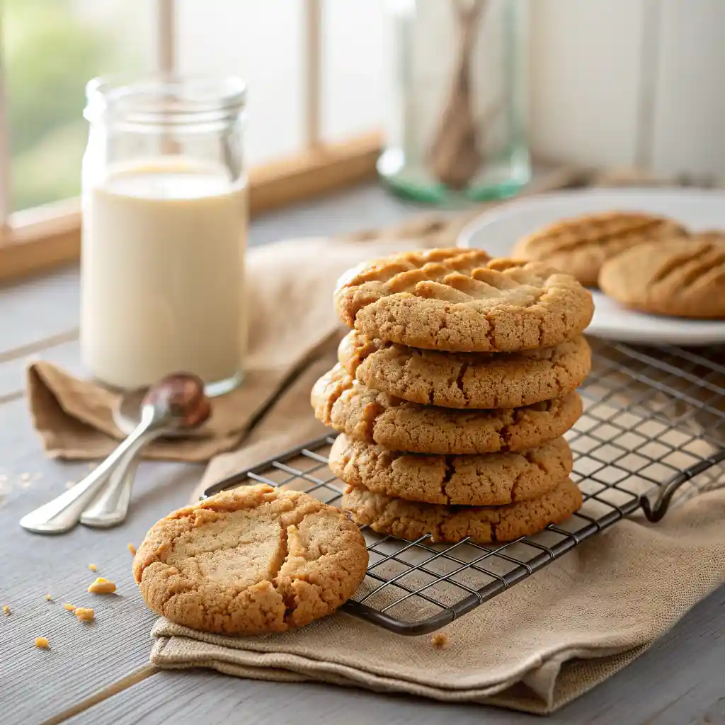 chewy peanut butter cookies