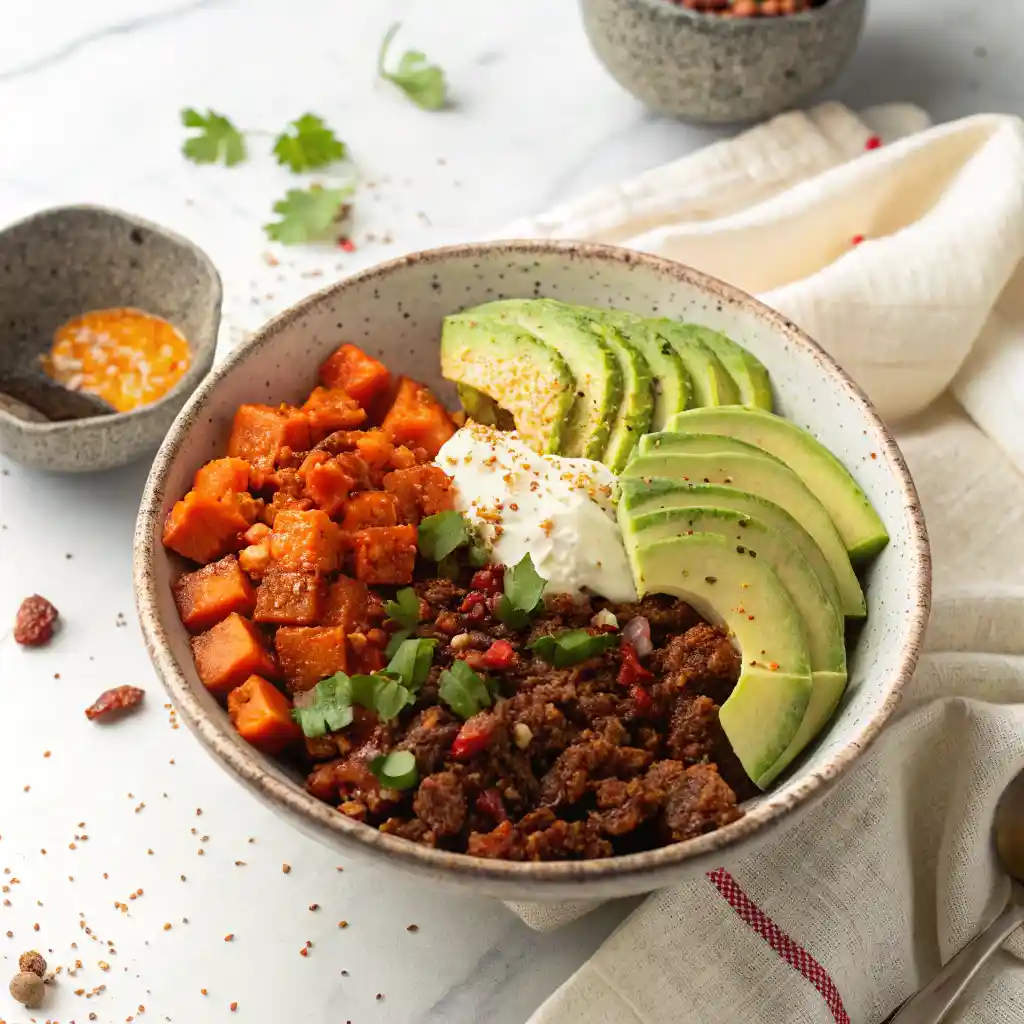 cottage cheese taco bowl