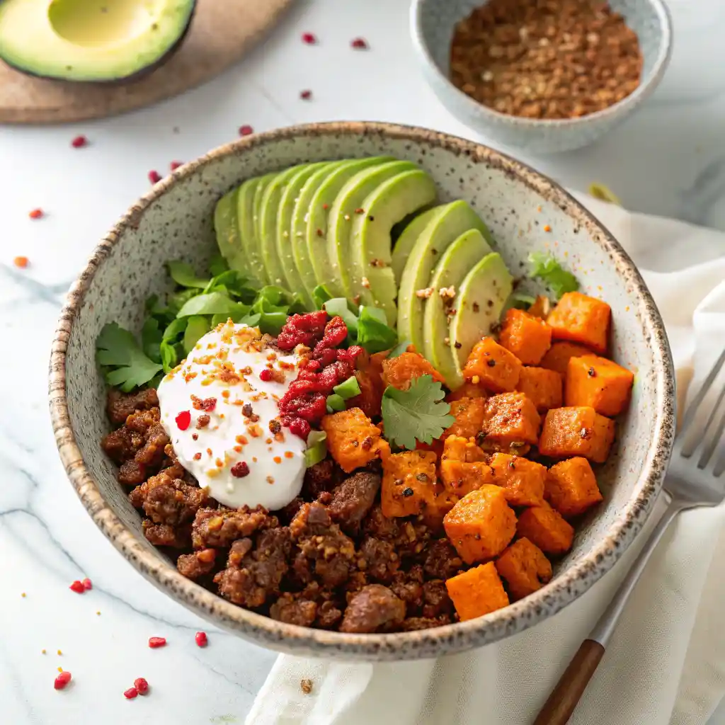 cottage cheese taco bowl
