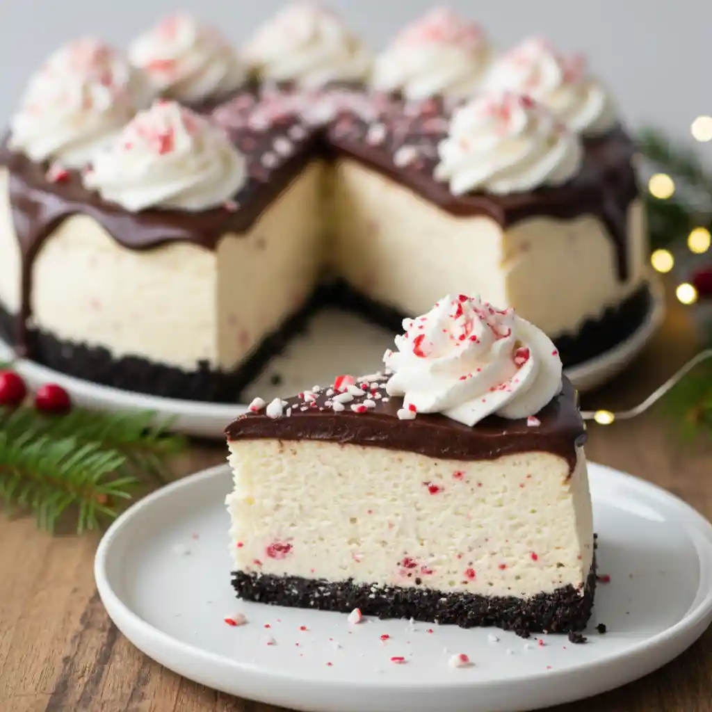 Creamy Peppermint Cheesecake Delight 3 peppermint cheesecake