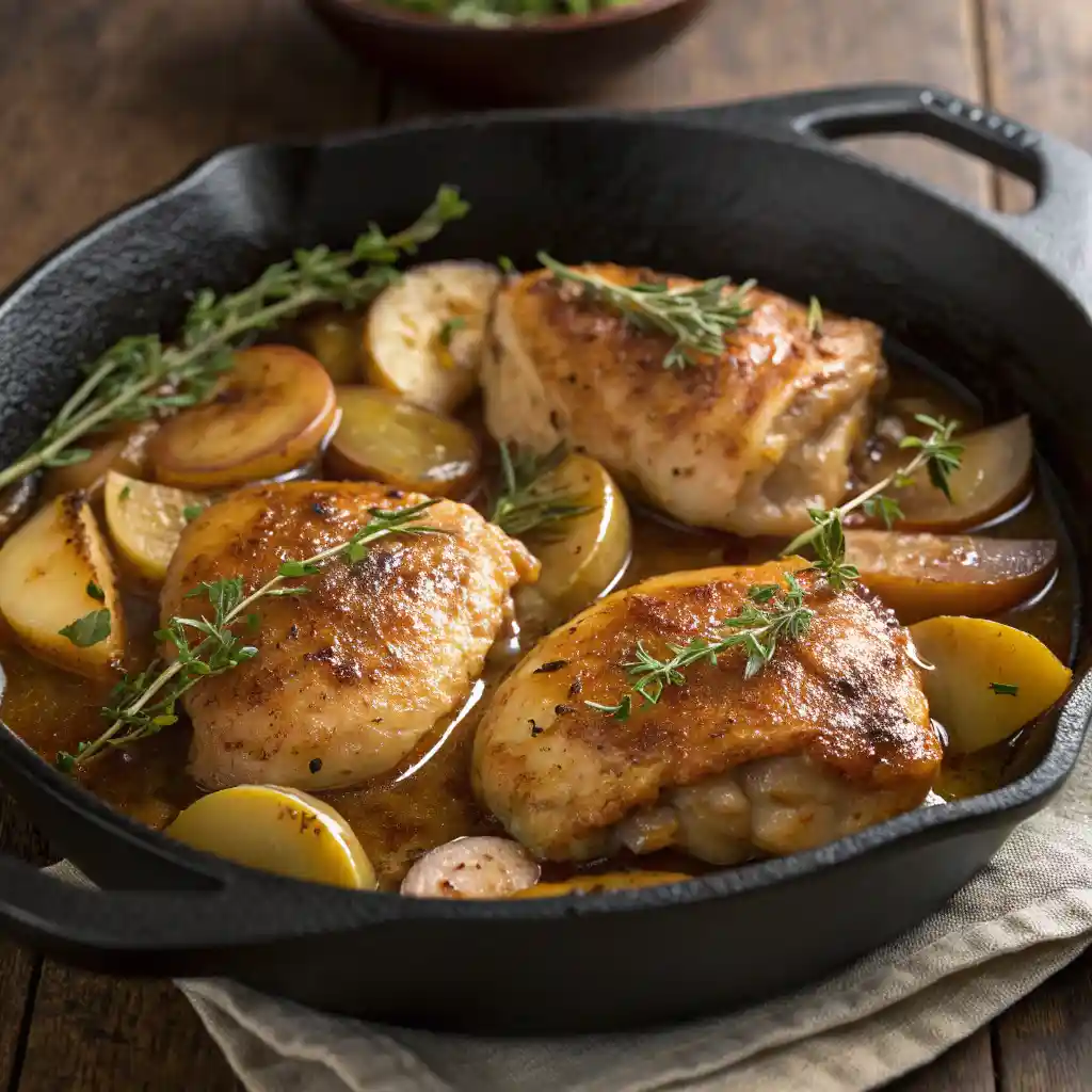 Apple Cider Chicken in 35-Minute 3 Apple Cider Chicken