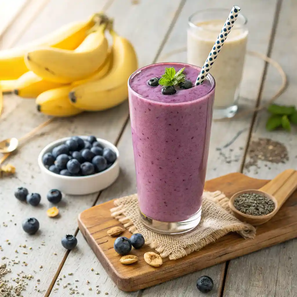 Blueberry Banana Smoothie: Creamy, Healthy, Easy 3 Blueberry Banana Smoothie