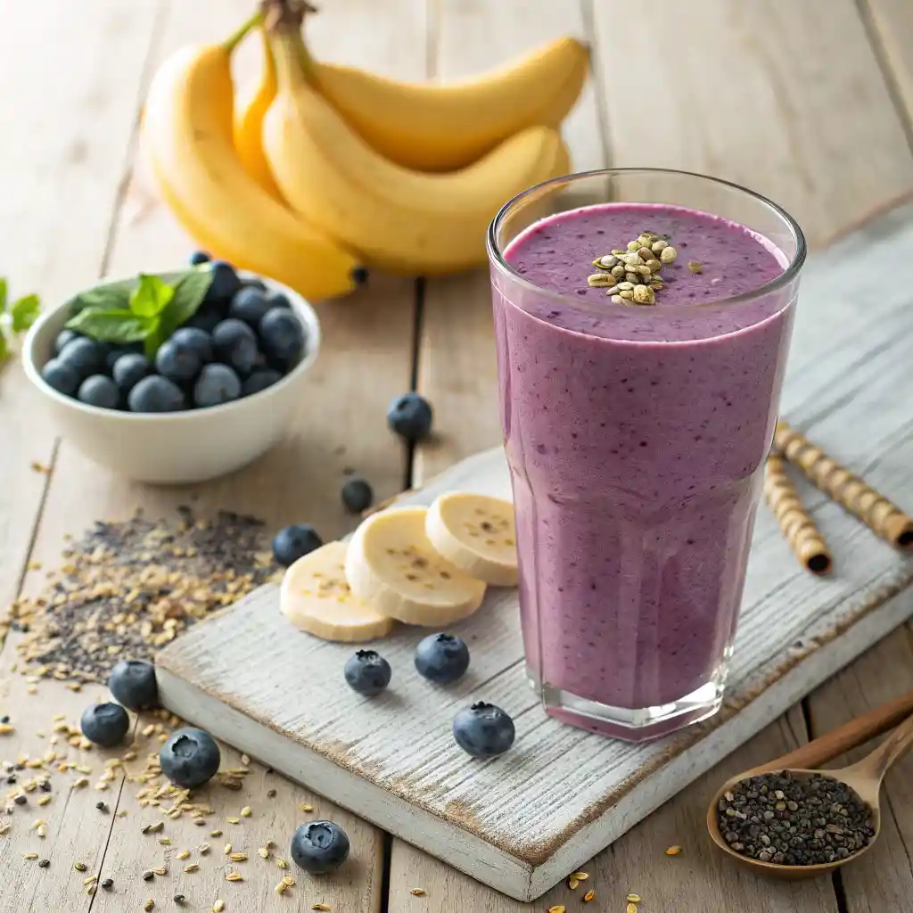 Blueberry Banana Smoothie: Creamy, Healthy, Easy 1 Blueberry Banana Smoothie