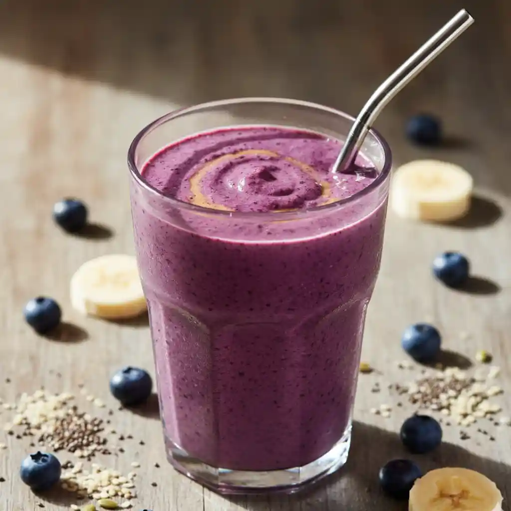 Blueberry Banana Smoothie: Creamy, Healthy, Easy 4 Blueberry Banana Smoothie