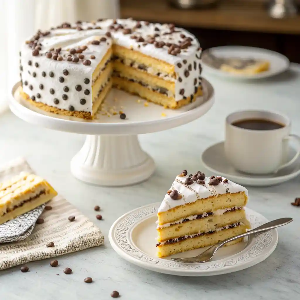 Cannoli Cake Recipe With Luxurious Cream Filling 3 Cannoli Cake Recipe