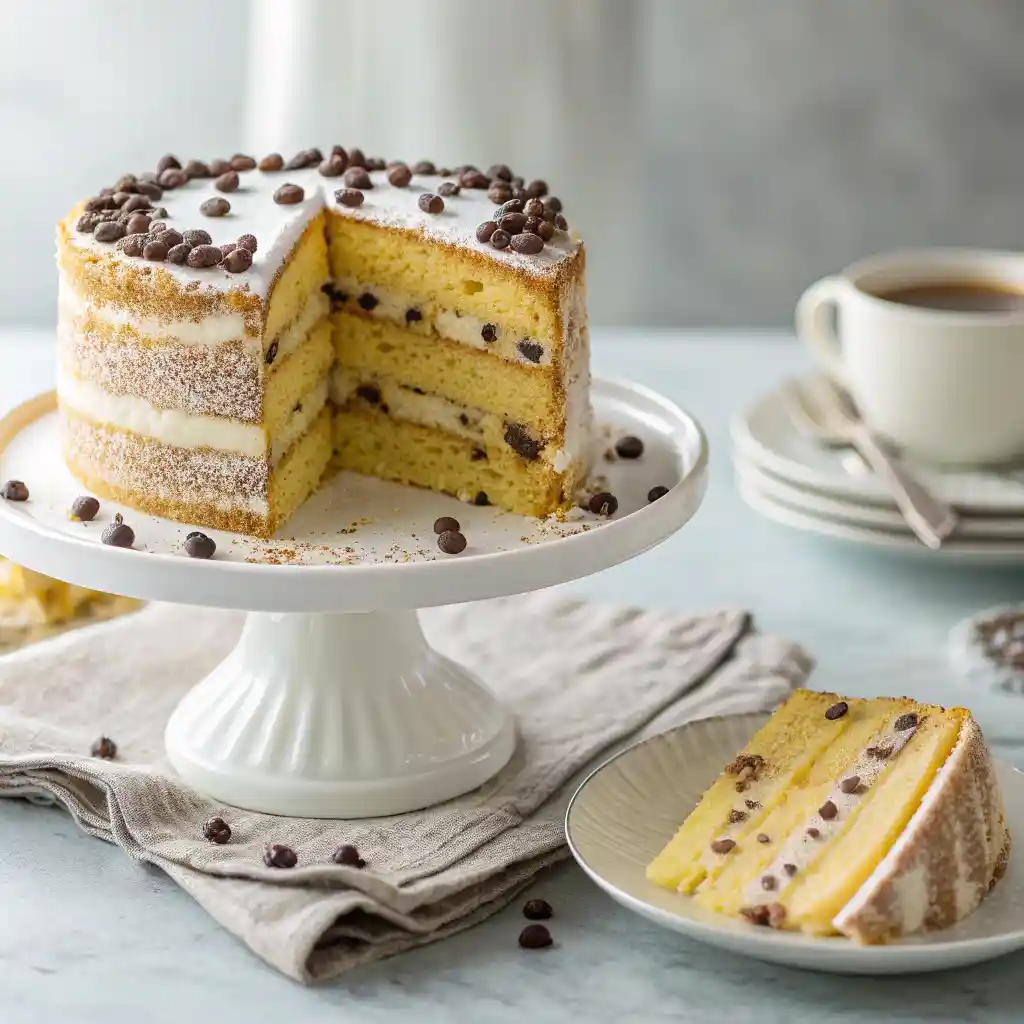 Cannoli Cake Recipe With Luxurious Cream Filling 4 Cannoli Cake Recipe
