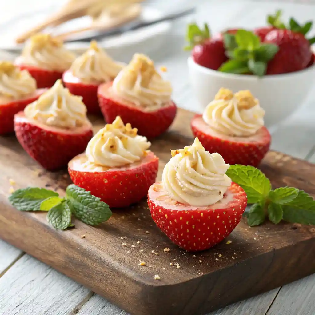 Cheesecake Deviled Strawberries