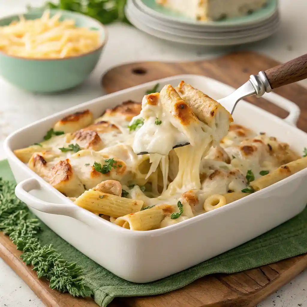 Chicken Alfredo Bake: Easy, Creamy Comfort 3 Chicken Alfredo Bake
