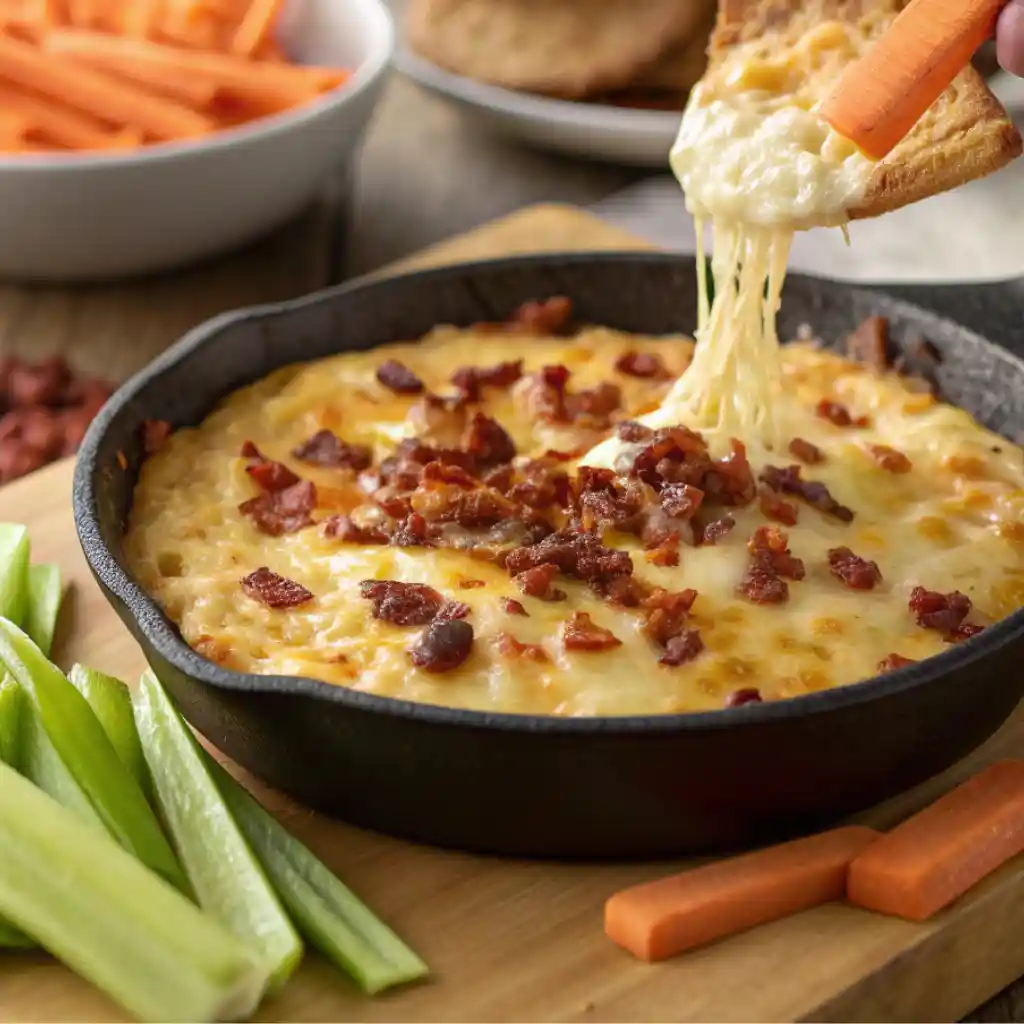 Easy Chicken Bacon Ranch Dip 3 Chicken Bacon Ranch Dip