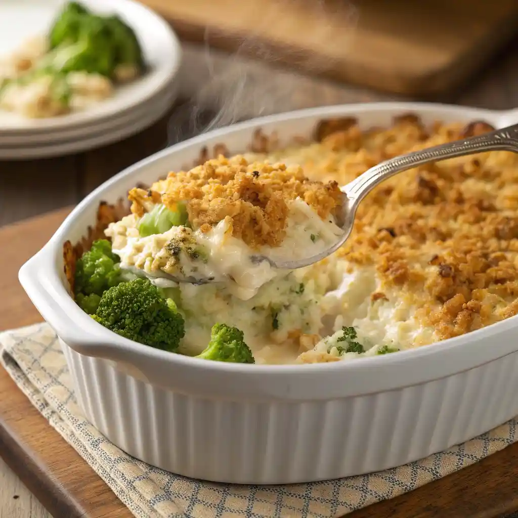 Chicken Broccoli Rice Casserole 3 Chicken Broccoli Rice Casserole