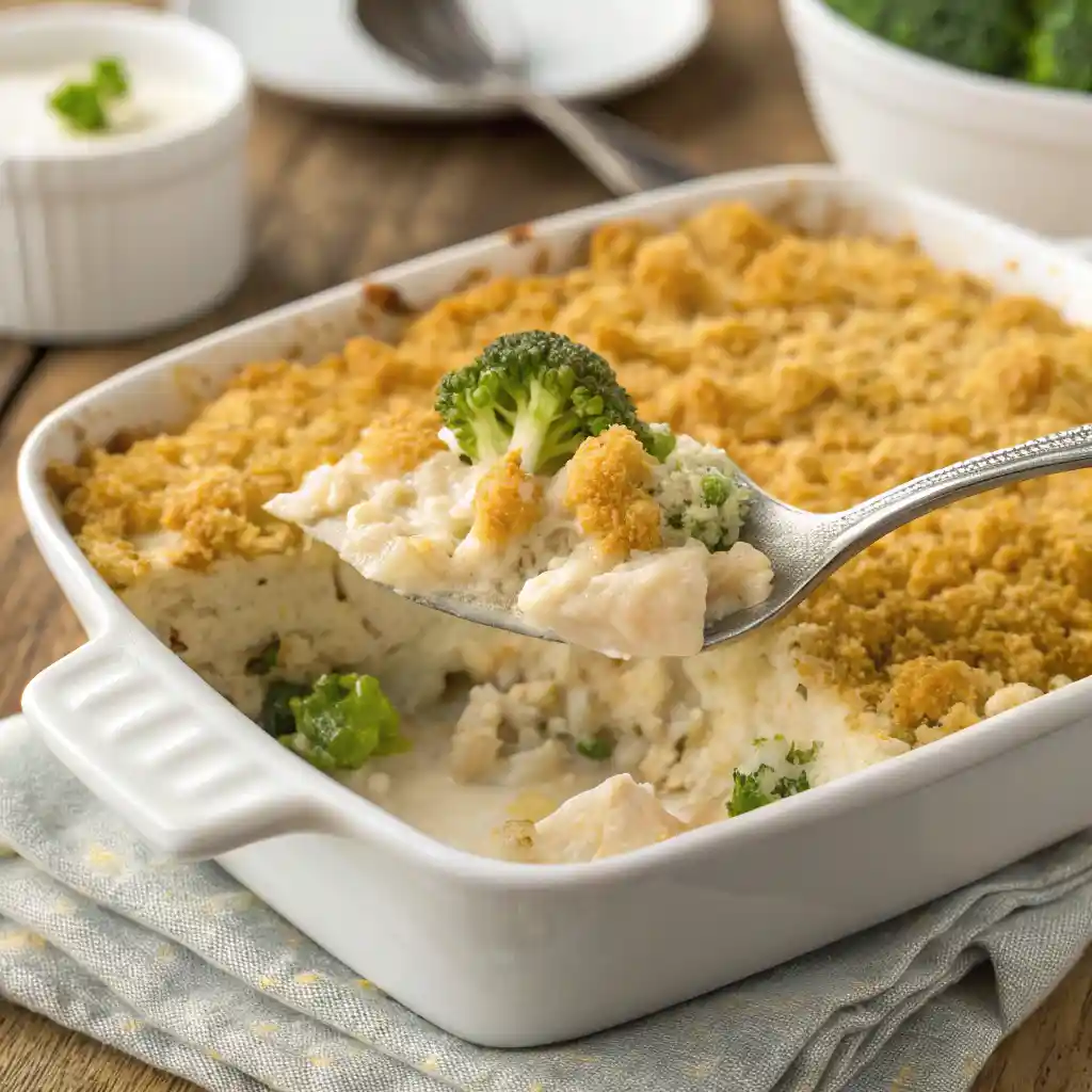 Chicken Broccoli Rice Casserole 1 Chicken Broccoli Rice Casserole