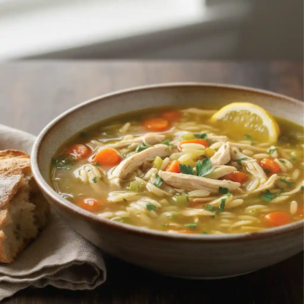 Cozy Chicken Orzo Soup 1 Chicken Orzo Soup