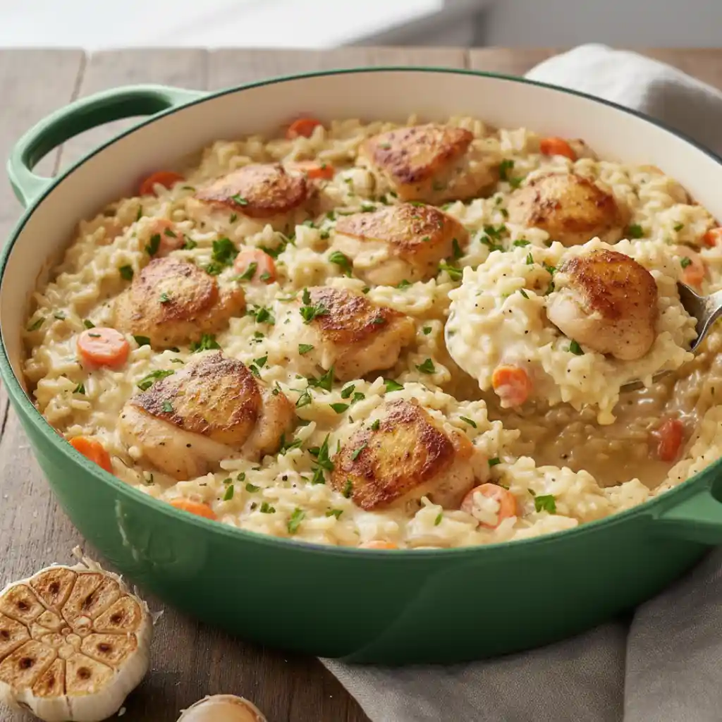 One-Pot Creamy Chicken and Rice In 30 Minutes 1 Creamy Chicken and Rice