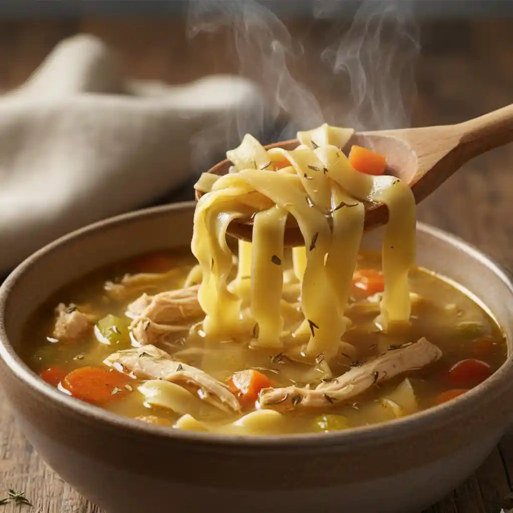 Egg Noodle Soup in 45 Minutes 1 Egg Noodle Soup