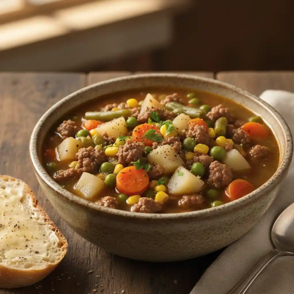 Hamburger Soup Recipe: Simple & Delicious 1 Hamburger Soup Recipe