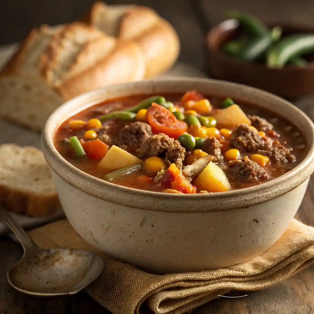 Hamburger Vegetable Soup Recipe 3 Hamburger Vegetable Soup