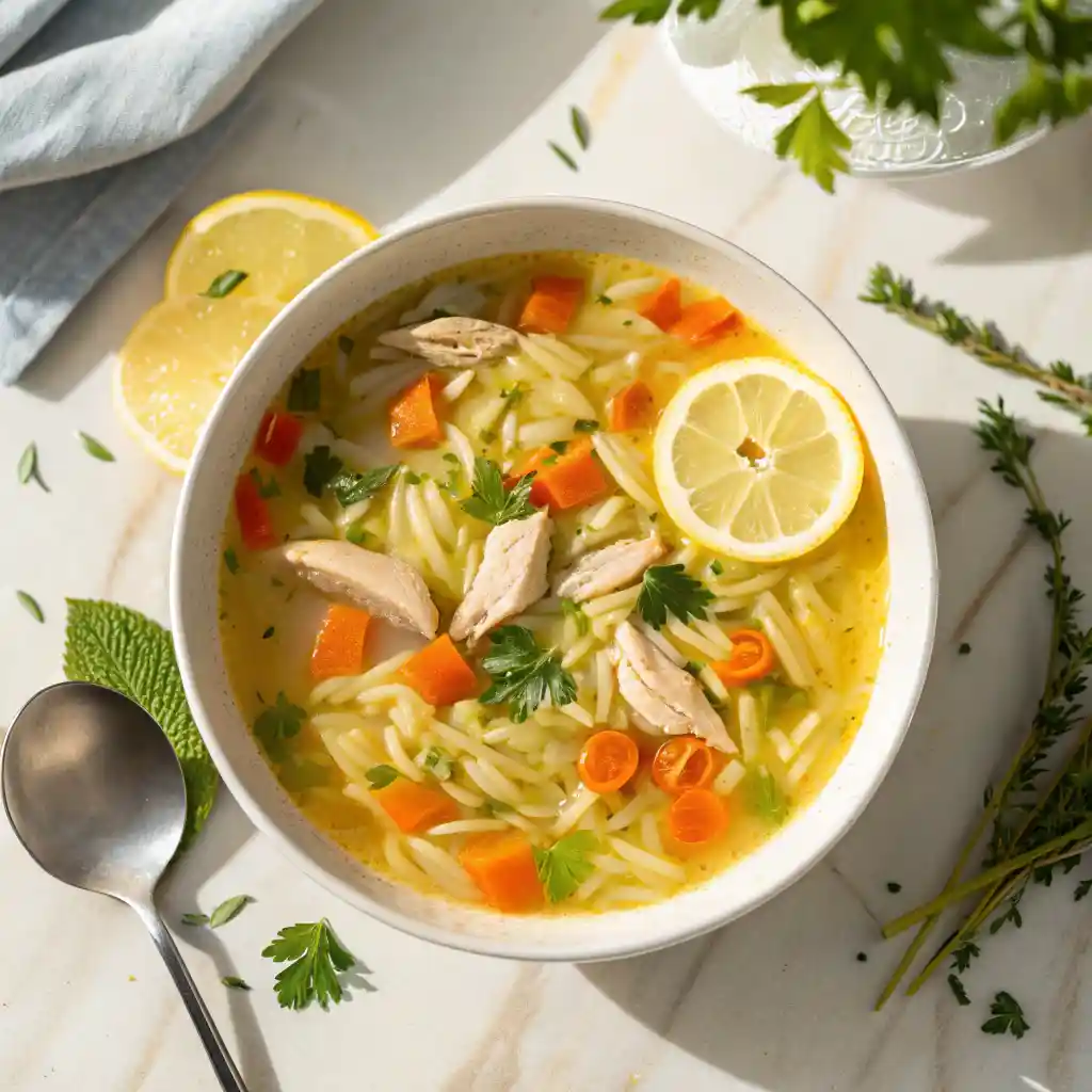 Lemon Orzo Soup