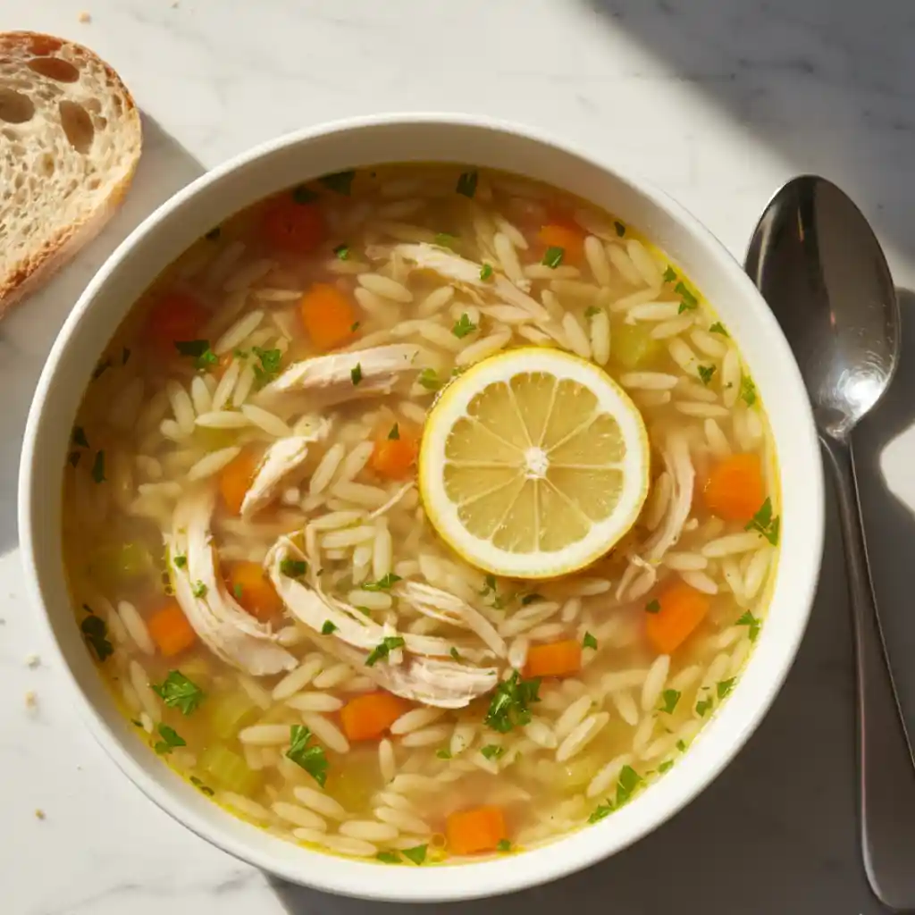 Lemon Orzo Soup