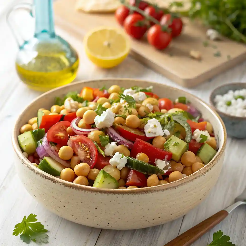 Delicious Mediterranean Chickpea Salad 3 Mediterranean Chickpea Salad