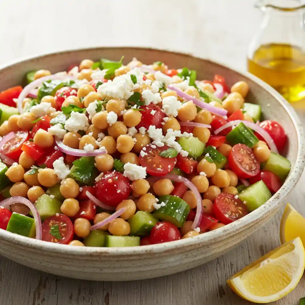Delicious Mediterranean Chickpea Salad 1 Mediterranean Chickpea Salad