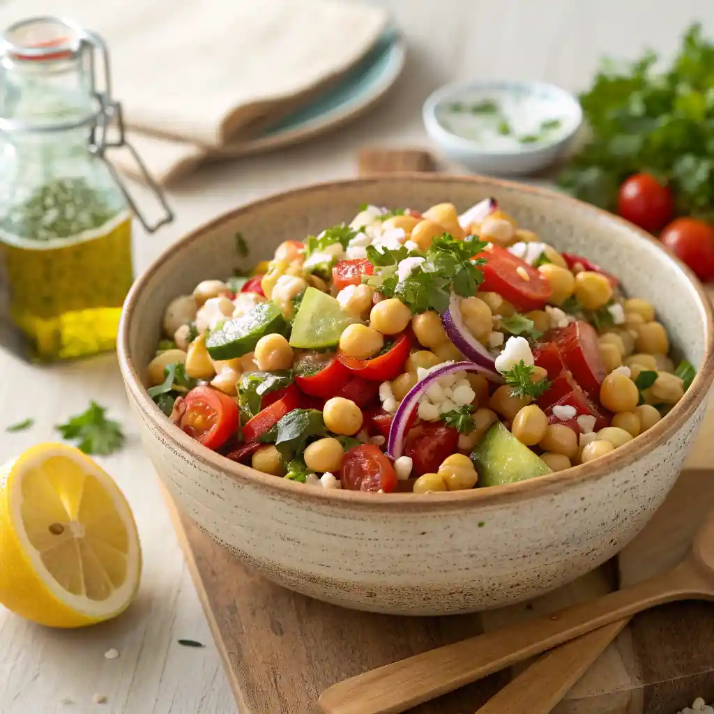 Delicious Mediterranean Chickpea Salad 4 Mediterranean Chickpea Salad
