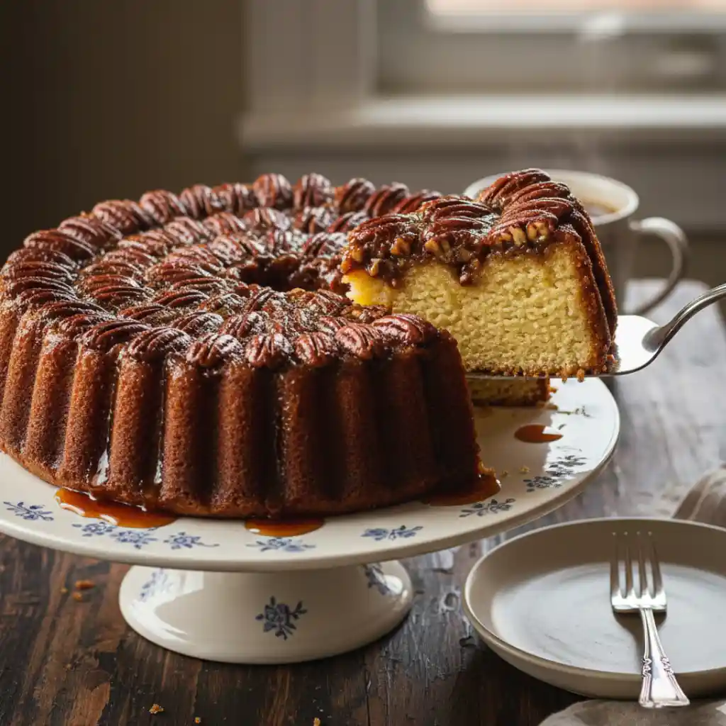 Pecan Upside Down Cake