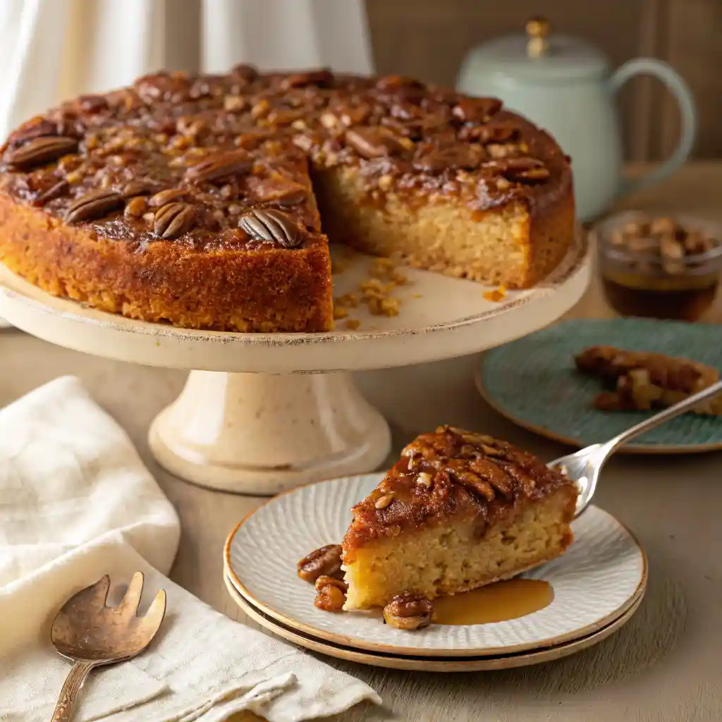 Pecan Upside Down Cake