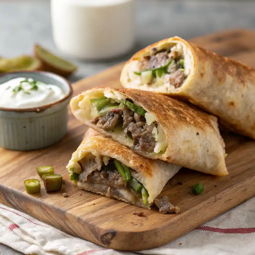 Philly Cheesesteak Egg Rolls