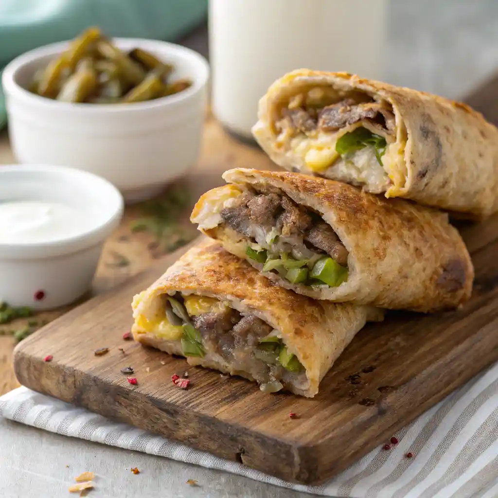 Philly Cheesesteak Egg Rolls