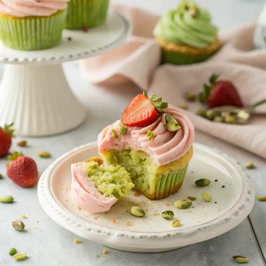Pistachio Cupcakes