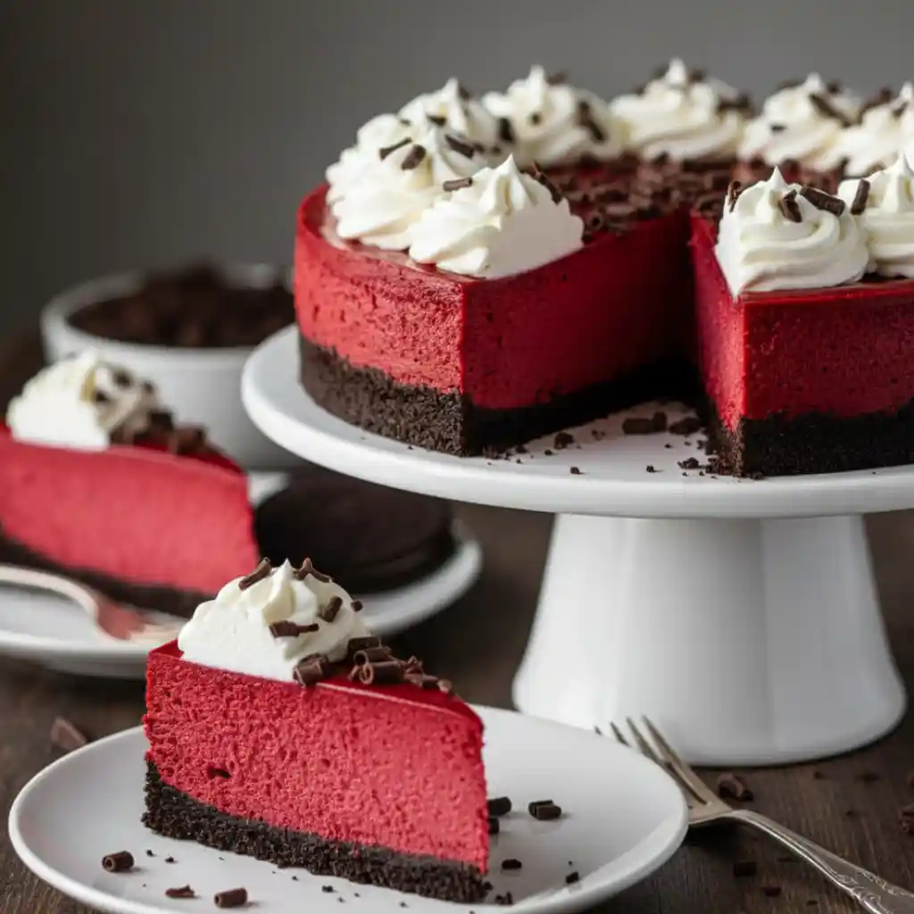 No-Bake Red Velvet Cheesecake Bliss 1 Red Velvet Cheesecake