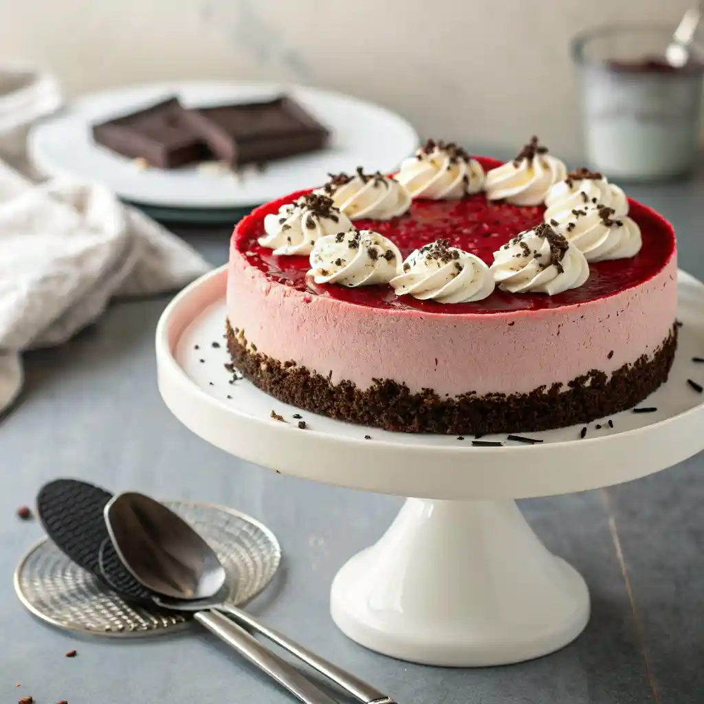 No-Bake Red Velvet Cheesecake Bliss 3 Red Velvet Cheesecake