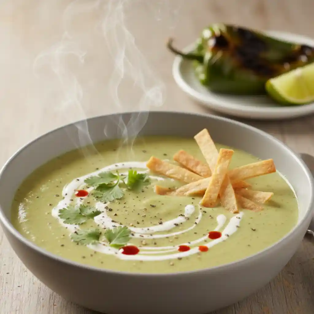 Roasted Poblano Soup for Cozy Weeknights 1 Roasted Poblano Soup