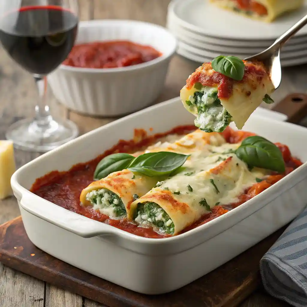 Spinach And Ricotta Cannelloni Recipe 4 Spinach And Ricotta Cannelloni