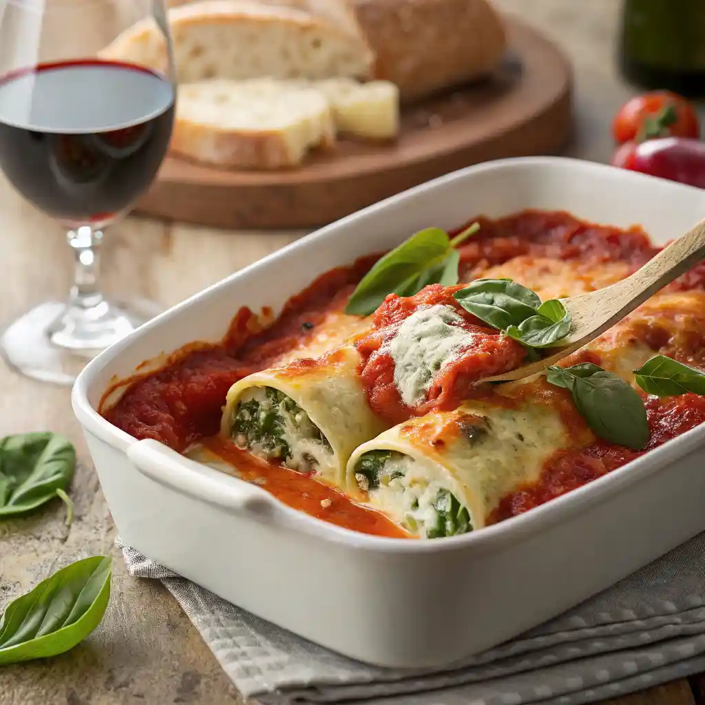 Spinach And Ricotta Cannelloni Recipe 3 Spinach And Ricotta Cannelloni