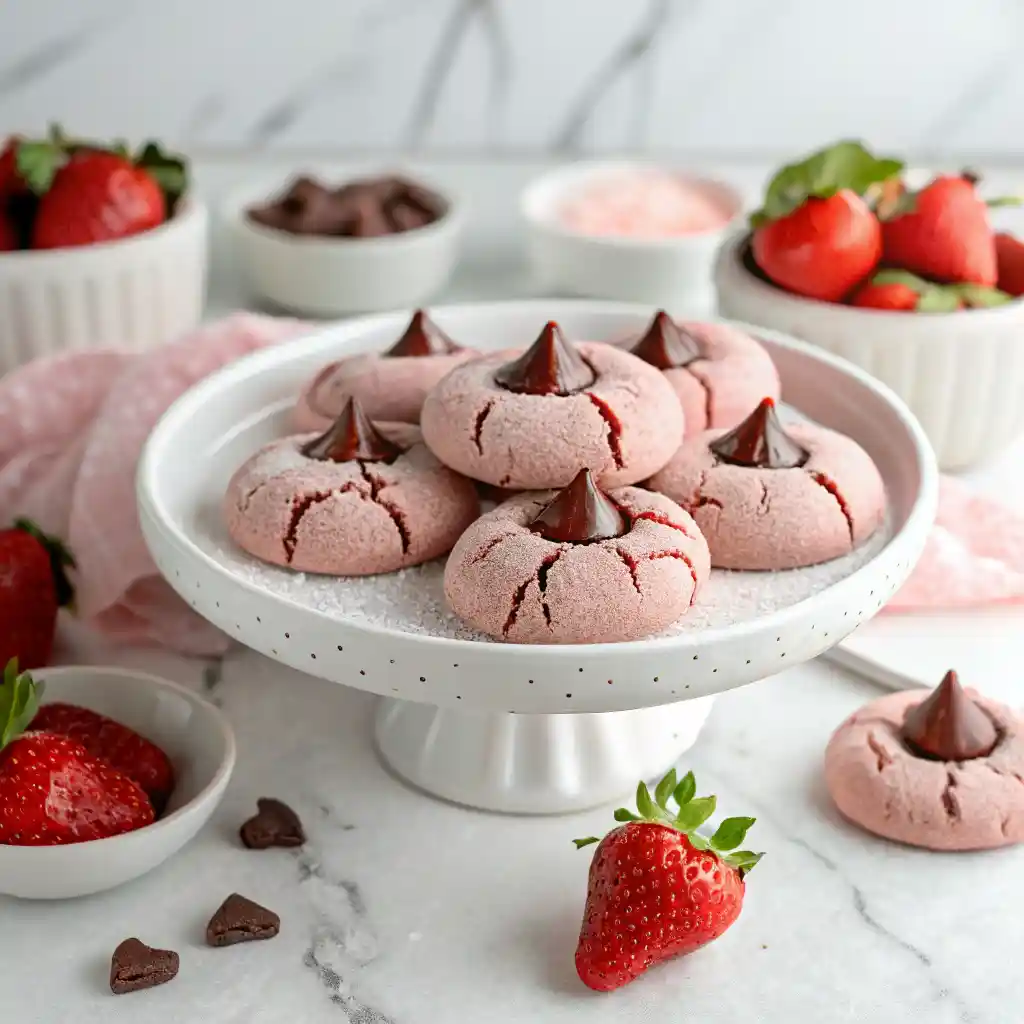 Strawberry Kiss Cookies