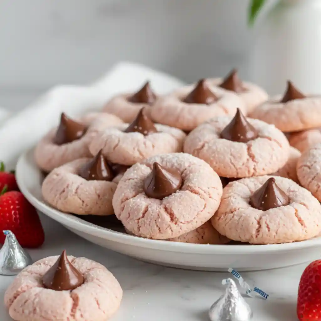 Strawberry Kiss Cookies