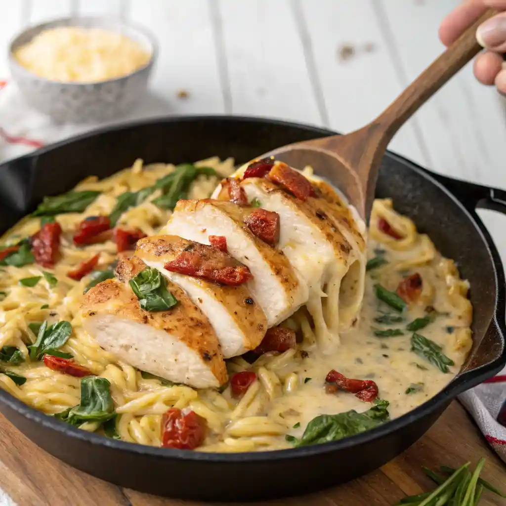 Tuscan Chicken Orzo